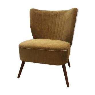 Fauteuil cocktail en velours