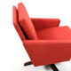 Fauteuil de salon danois pivotant du milieu du siècle