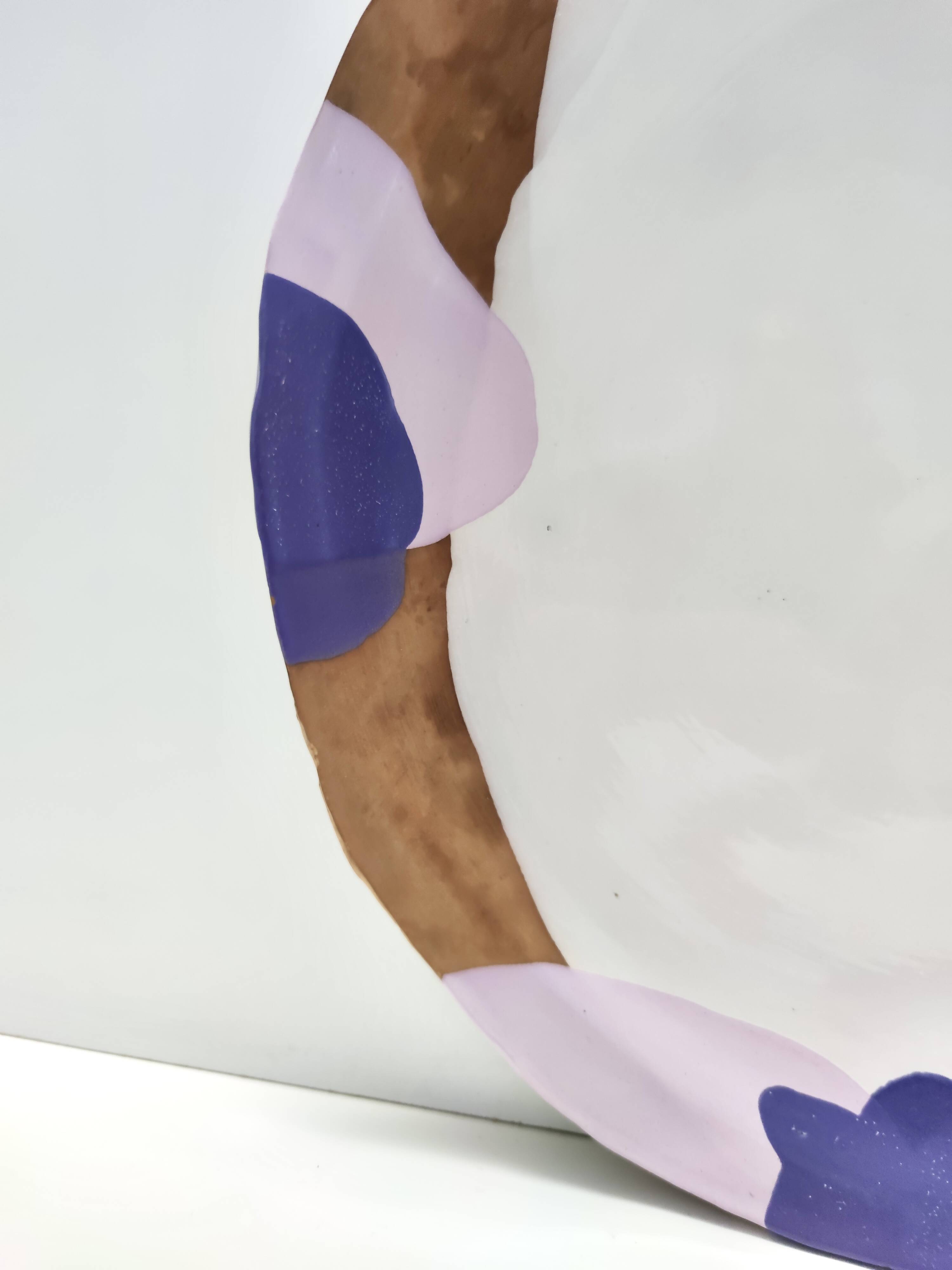 Large Earthenware Vide-Poche / Decorative Plate by Pino Castagna, Italy