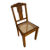Vintage Art Deco Chair Wood & Cane Seat #E088