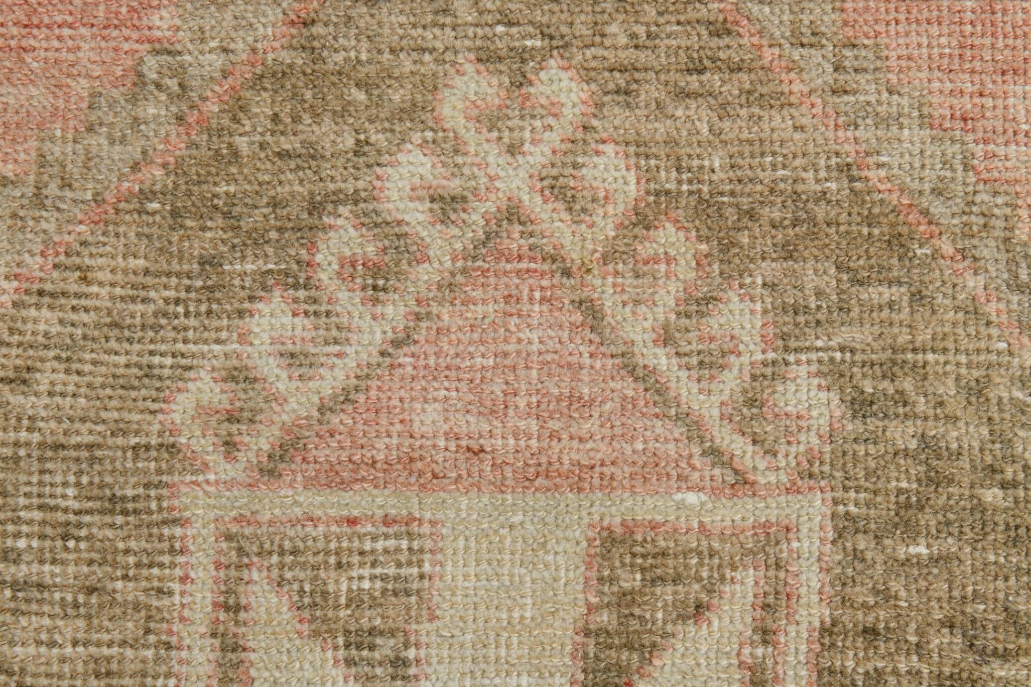 Wool Vintgae Runner Rug, Mid-Century Textile Runner Rug, 86x367 Cm