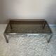 70s design brushed steel coffee table and nesting tables