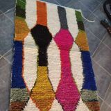 Azilal rug with geometric diamonds