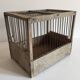 Old bird cage in wood and steel