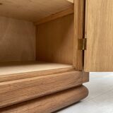 Storage unit in solid oak and veneer, circa 1960.