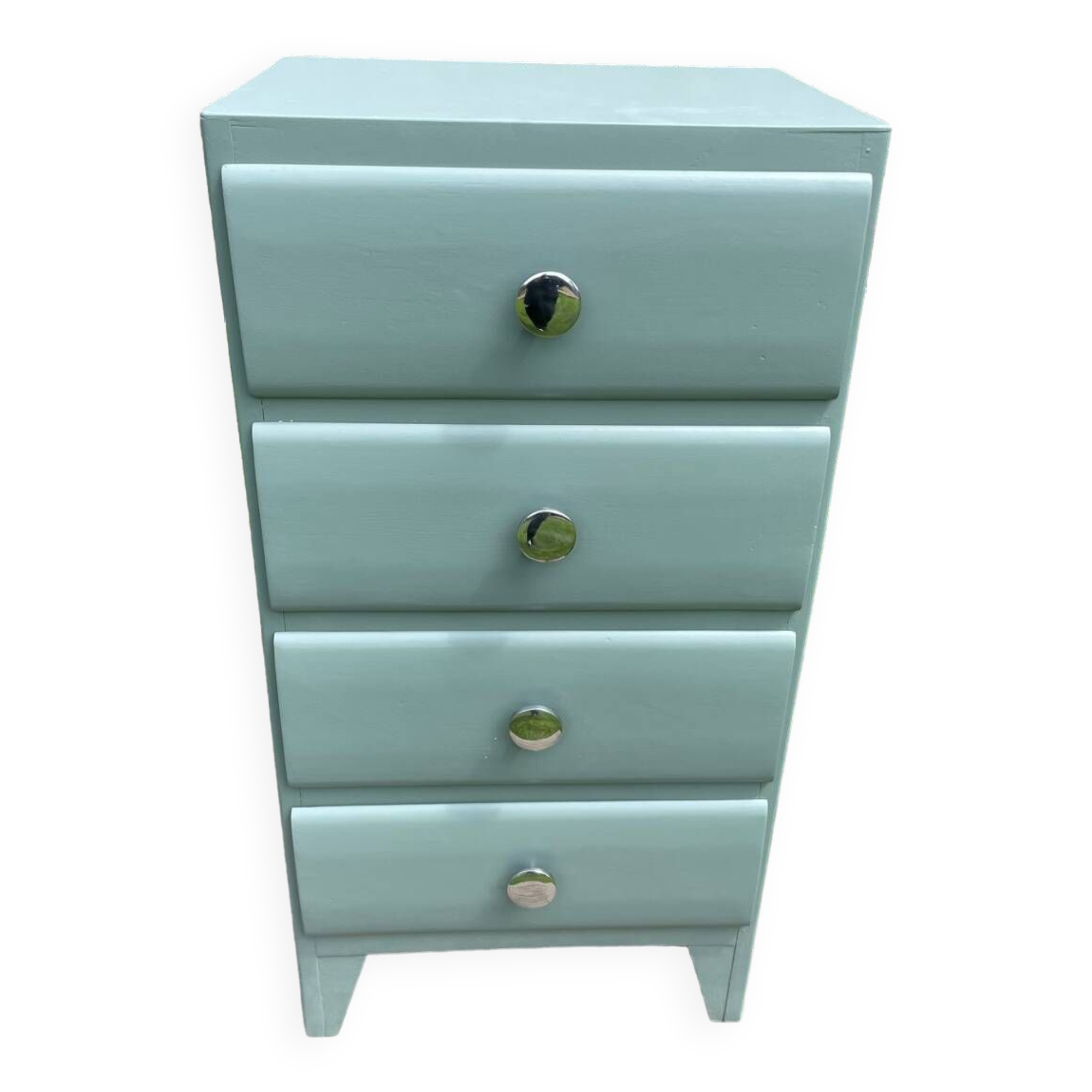 Chiffonier vintage 1960 vert eucalyptus