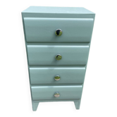 Chiffonier vintage 1960 vert eucalyptus