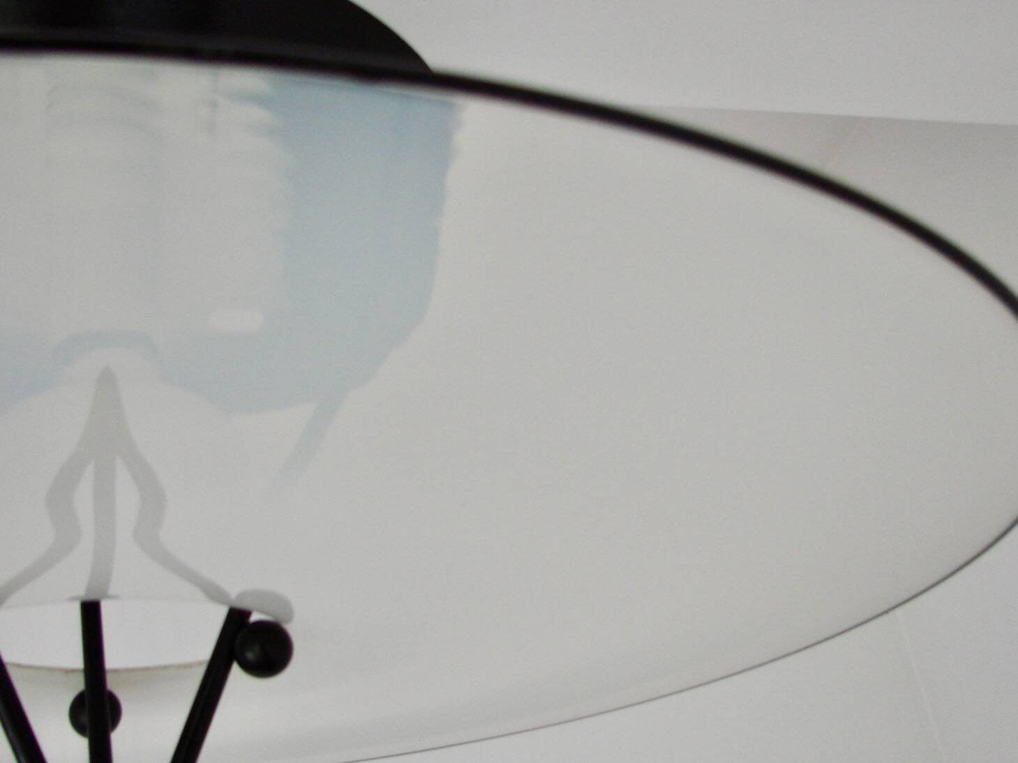 Lampe à suspension italienne en verre de Murano, années 1980