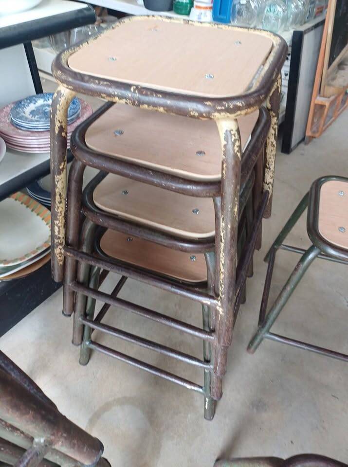 Vintage school stool 1950/60