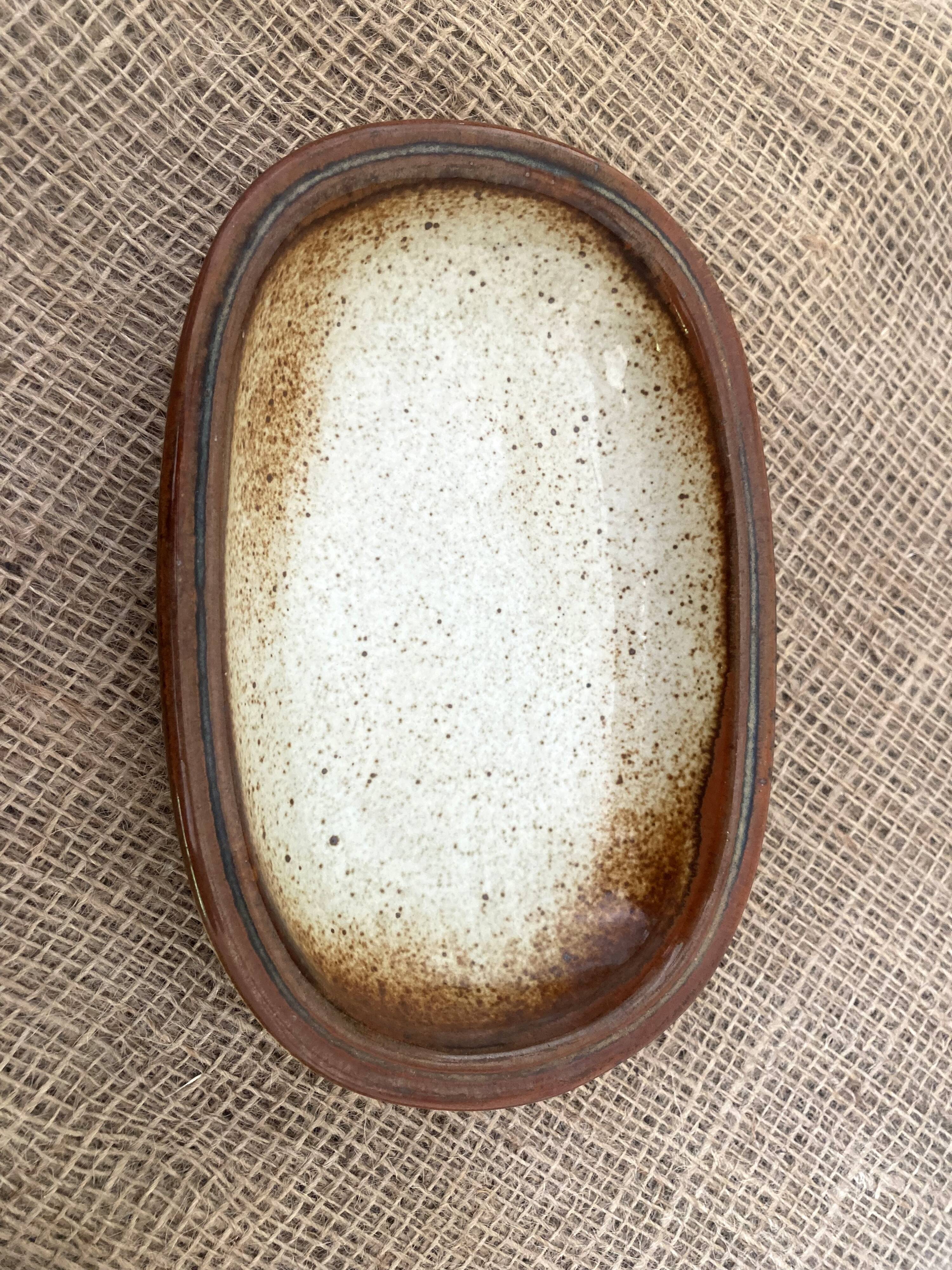 Lot de 3 plats vintage en grès émaillés Jean Austruy