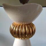 White and gold Kostka lamp