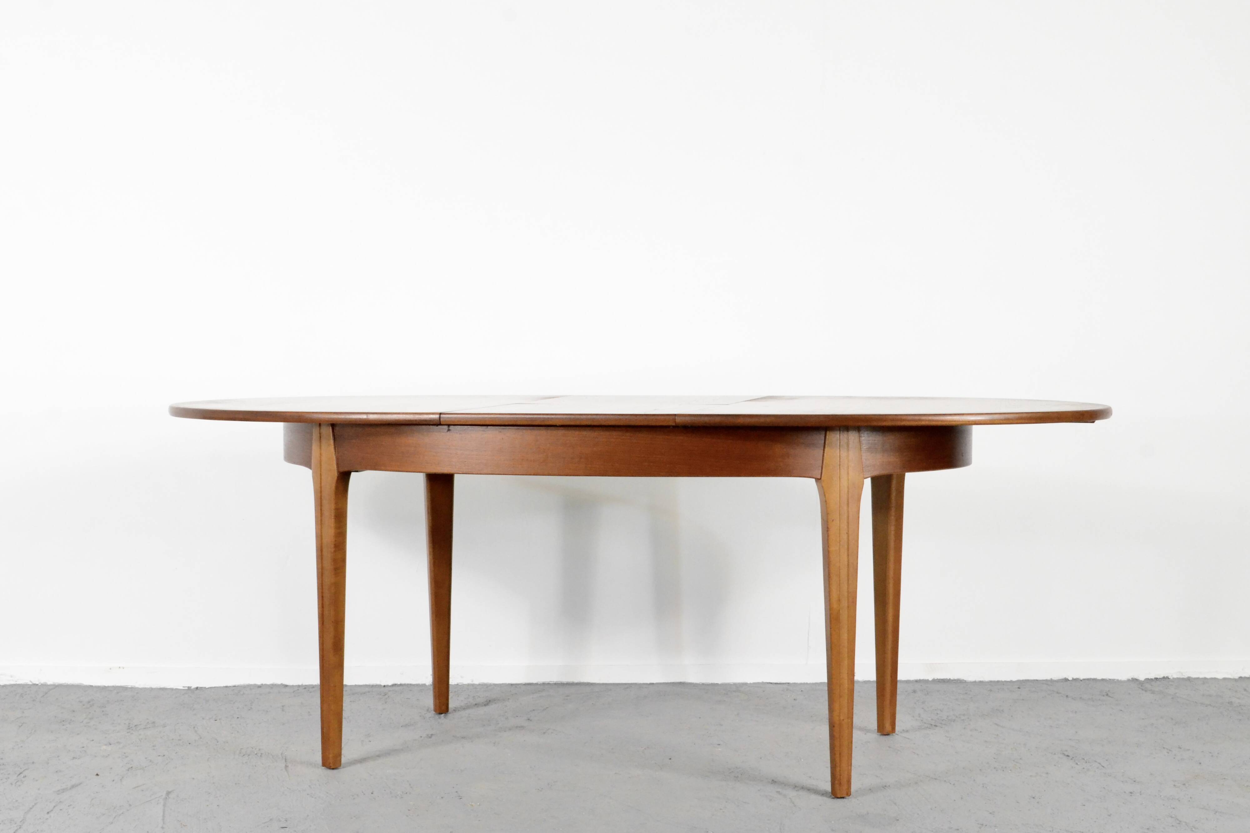 Midcentury Oblong Teak Extending Table. Vintage Modern / Danish / Retro Style .