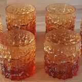 Service of 6 glasses geoffrey baxter glassware whitefiars