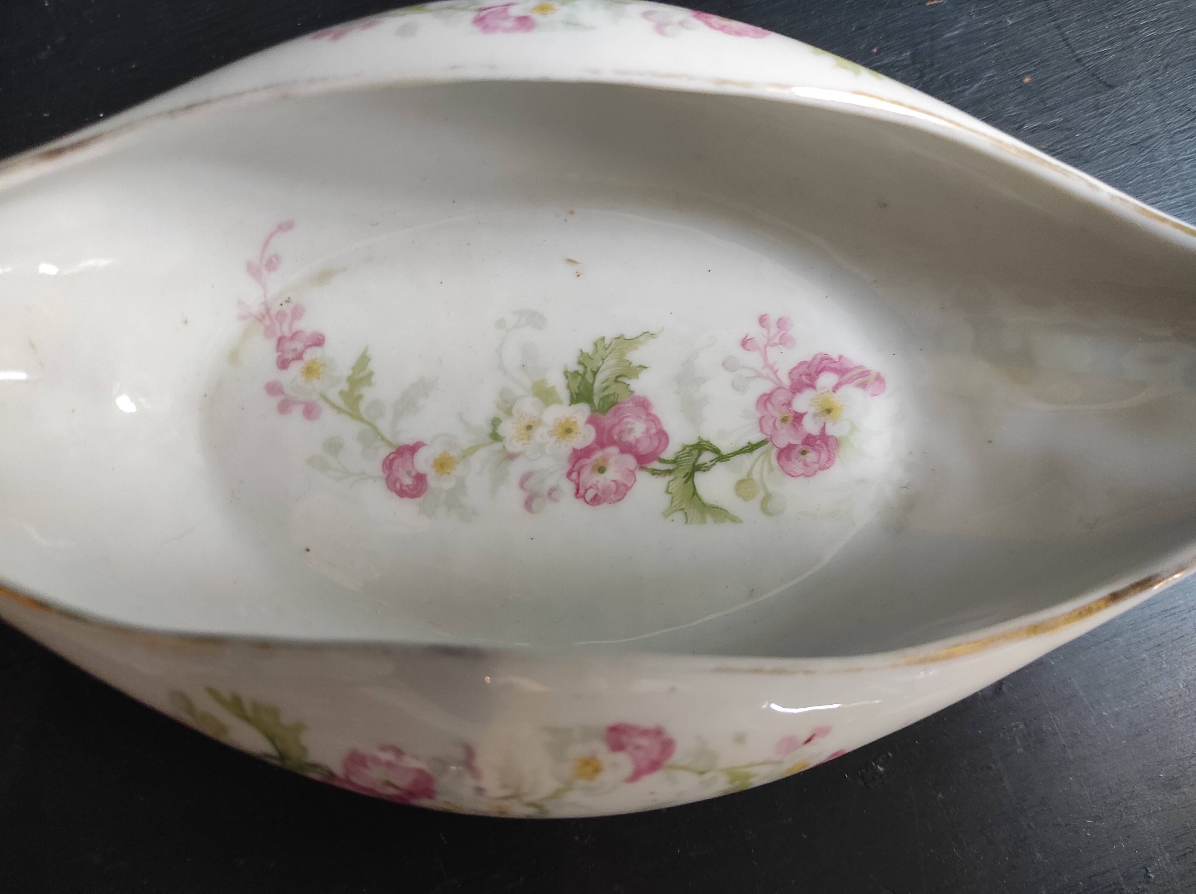 French vintage sauce boat, T&V, Limoges