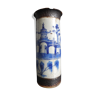 Former Chinese roll vase nanjing China white blue porcelain Qing XIX brand