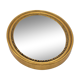 Small old oval mirror in gilded wood
