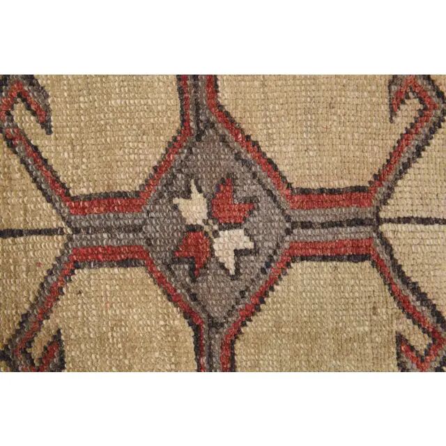 1970s Turkish Oushak Handmade Wool Cotton Red Area Rug 107x200