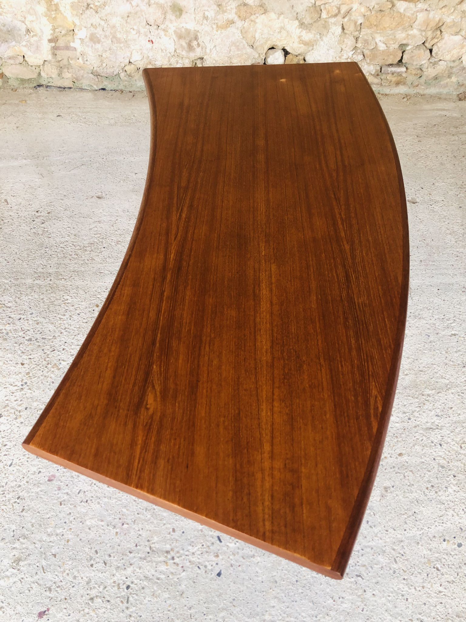 Table basse en teck danoise, Johannes Andersen pour CFC Silkeborg, Circa 60's