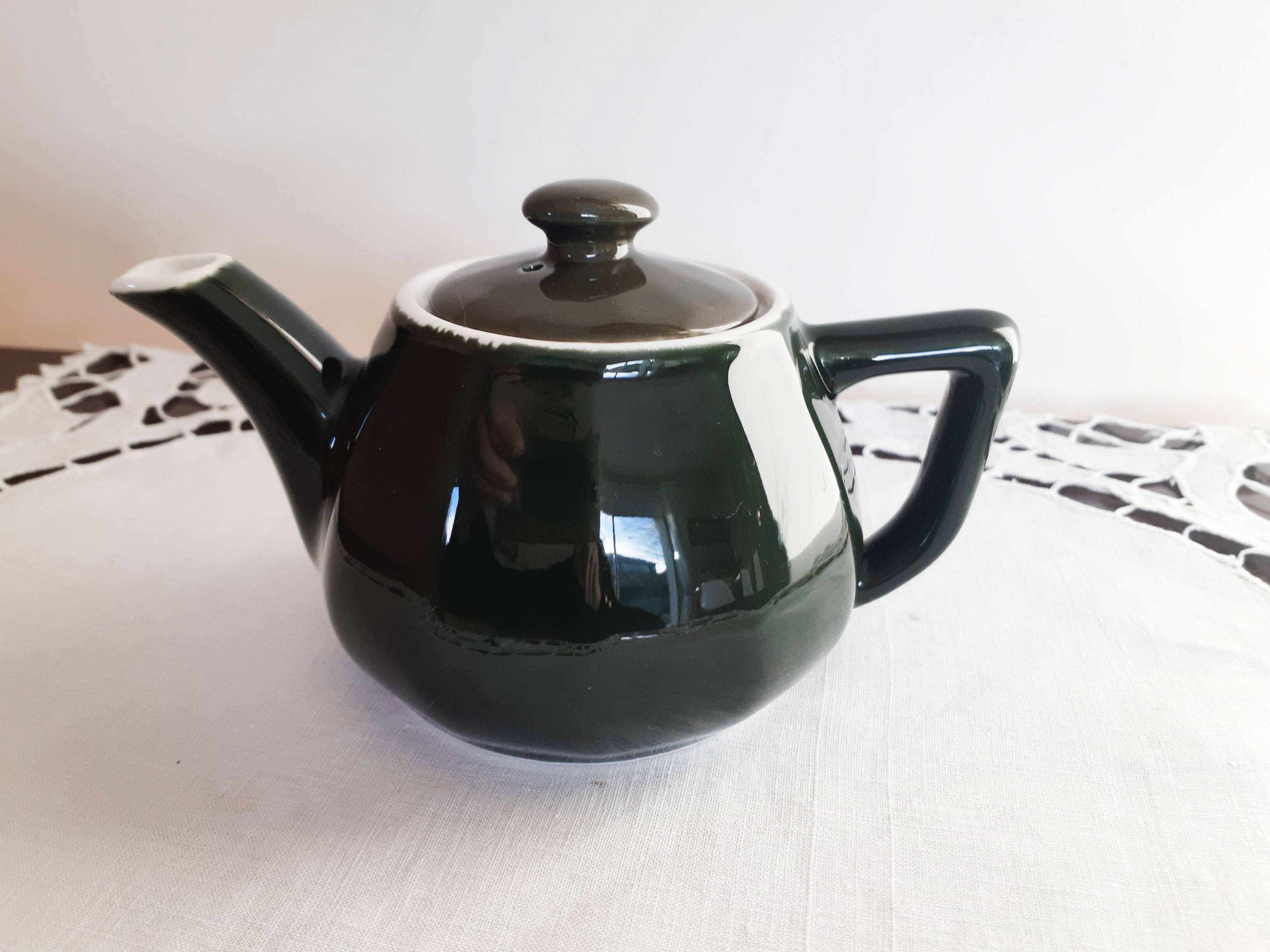 Coffee/tea set, green porcelain bistro