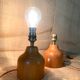 Two Danish lamps, 2x2 m of fabric cables, cotton shades.