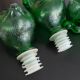 Pair of zoomorphic bottles vintage Italian glass