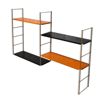Etagere string style tomado 1960 metal 4 tablettes 3 montants