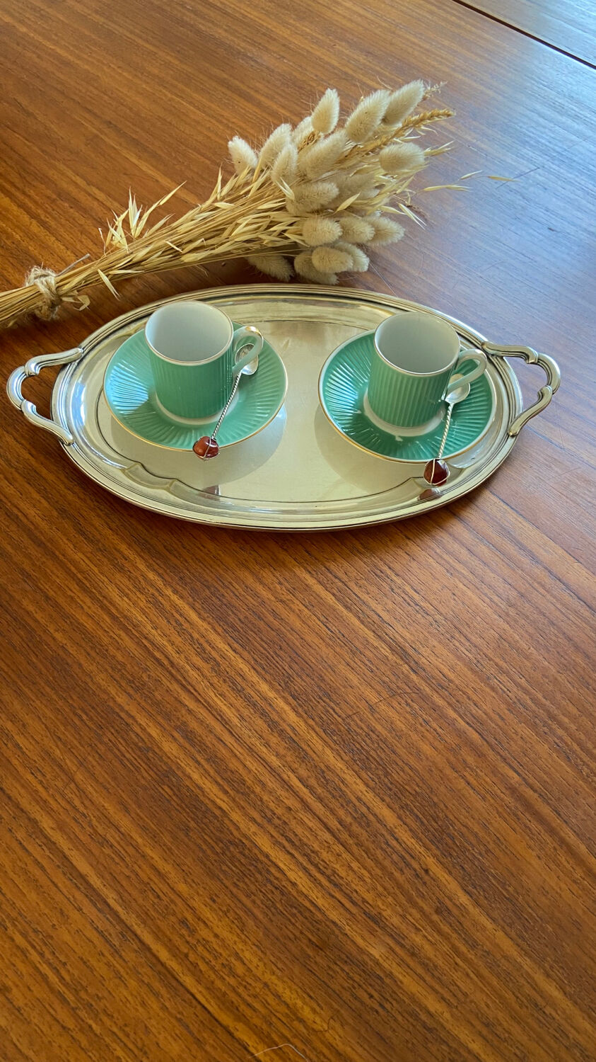 Silver metal tray early twentieth century