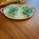 Silver metal tray early twentieth century