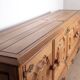 Very large French sideboard in solid oak, Guillerme and Chambron 1960.