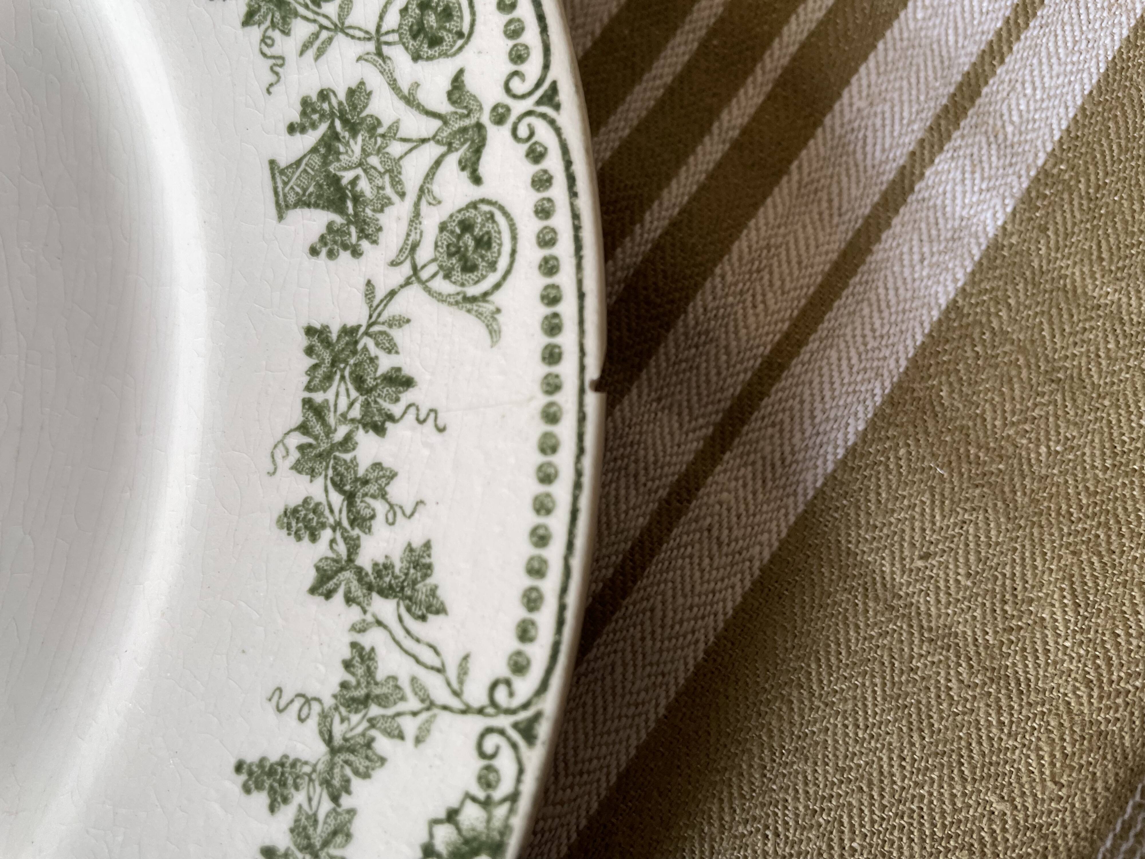 Mismatched ironstone plates