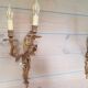 Pair of wall in style gilt bronze Louis XV rock