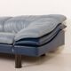 Vintage Poltrona Frau Space Age leather sofa, Italy 1980s