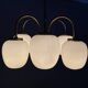 Danish Modernist 6 Arm Chandelier by LYFA