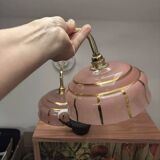 Pair of pink wall sconces