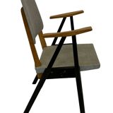 Vintage Palais De Tokyo armchair by Zwager Ermeloo, 1950's design