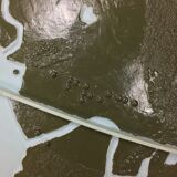 Earth globe in vintage Braille for the visually impaired