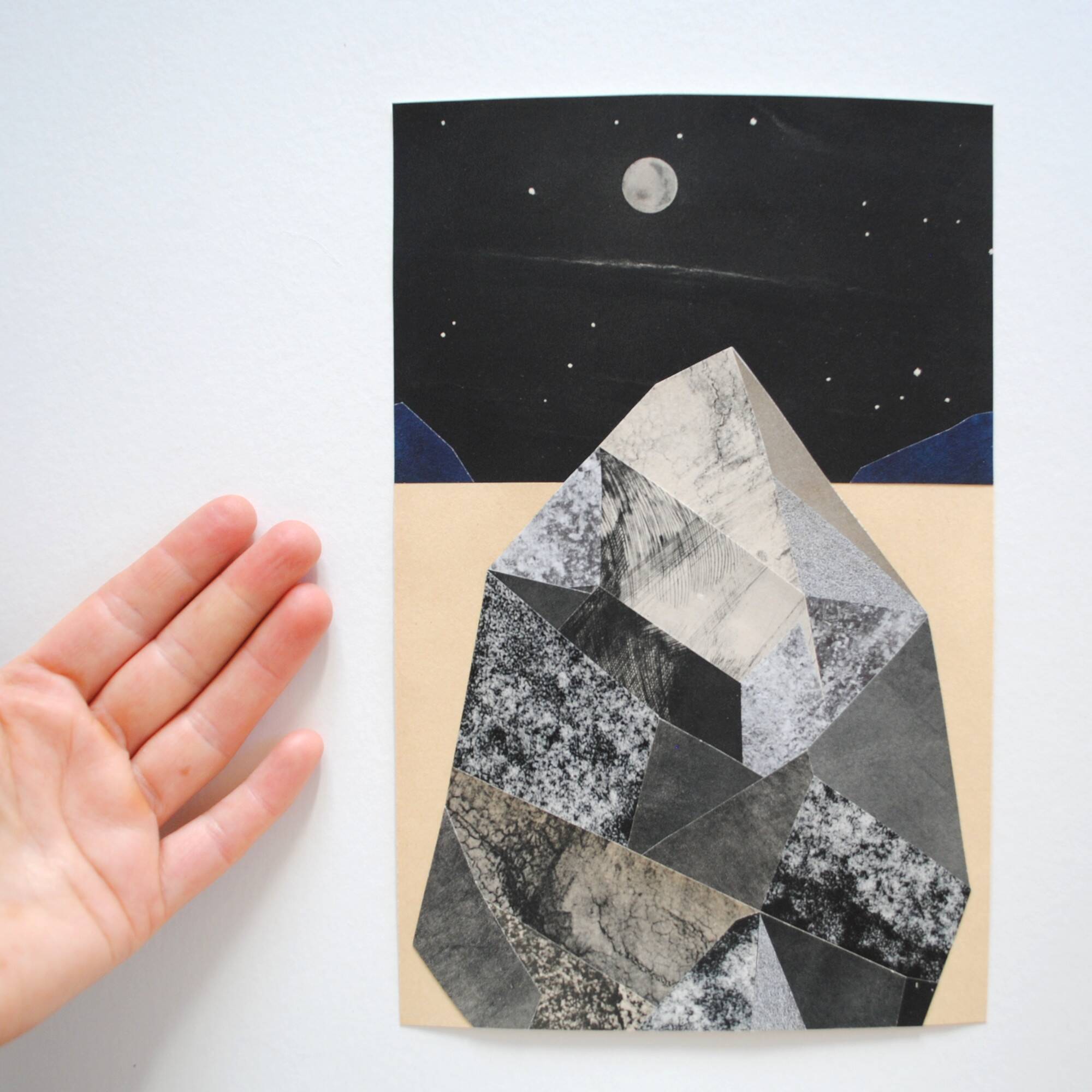 Collage on paper • MINERALOGY II