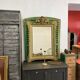 Ancien miroir Napoléon III a décor de griffon