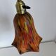 Vintage 1900 Clichy glass paste lamp, brass workshop desk - 60 cm
