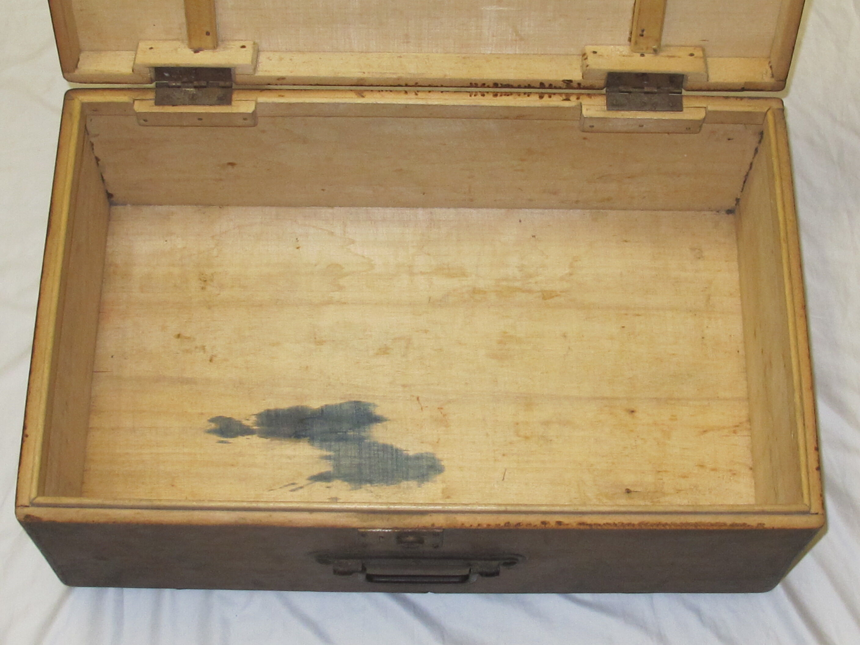Old wooden suitcase