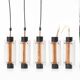 Pair of ceiling lights steel copper plexiglass Denmark 1960