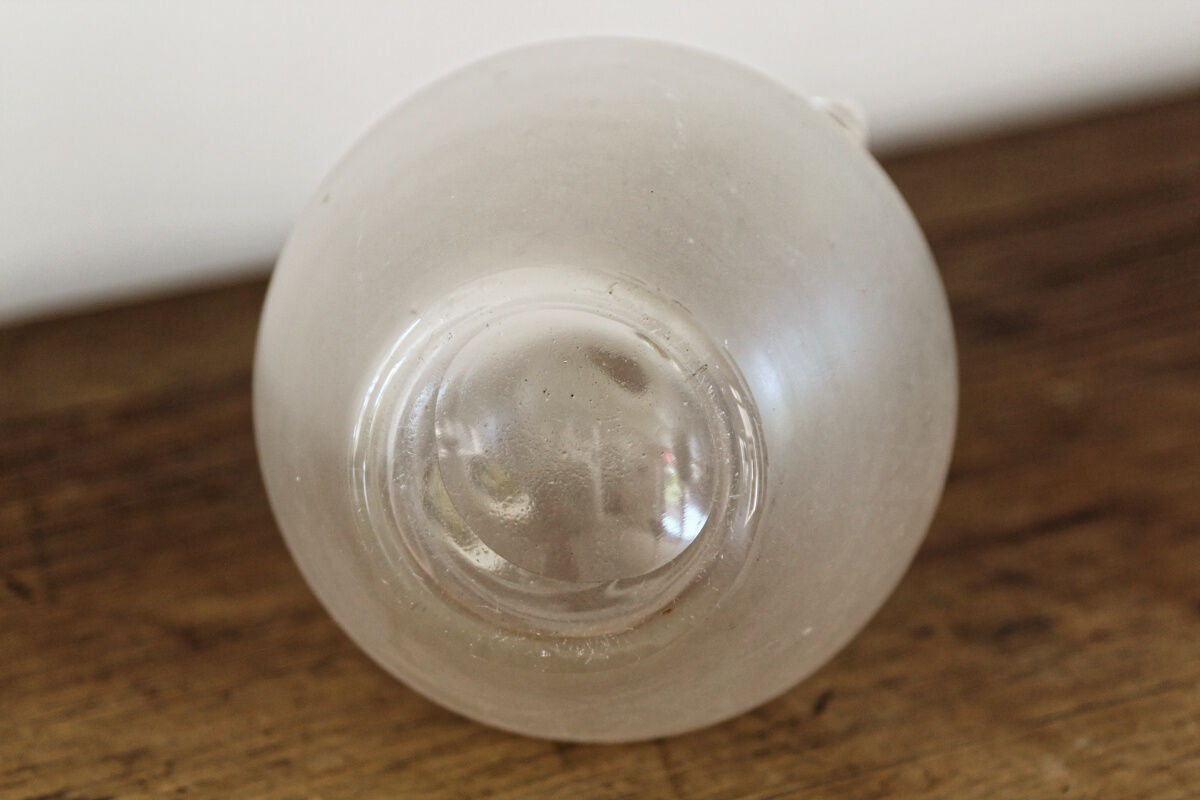 Opaque blown glass vase