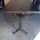 110cm bistro table with solid wood top
