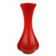 Mid-century modern vase, red glass, Poland, 1970s