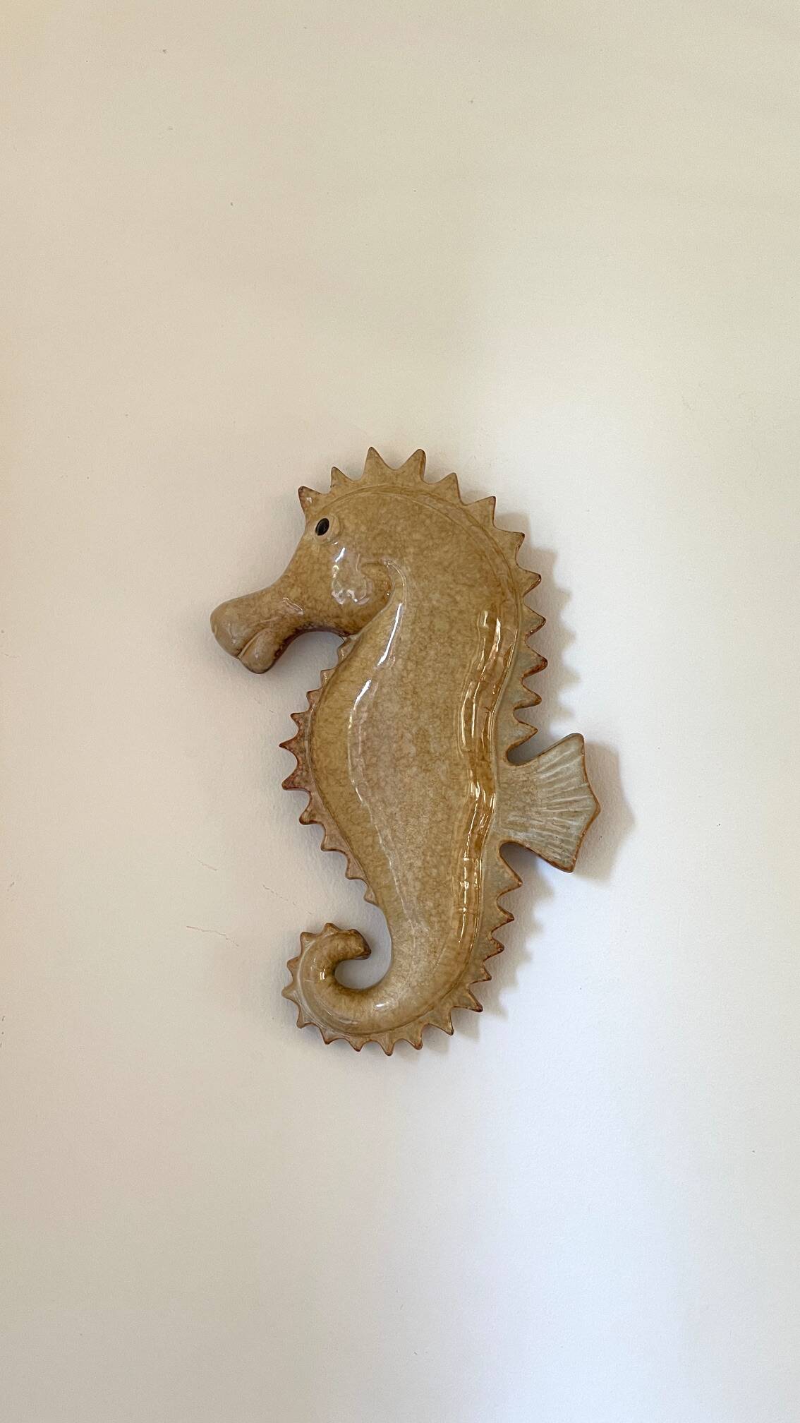 SEAHORSE Ceramic Wall Hanging VINTAGE