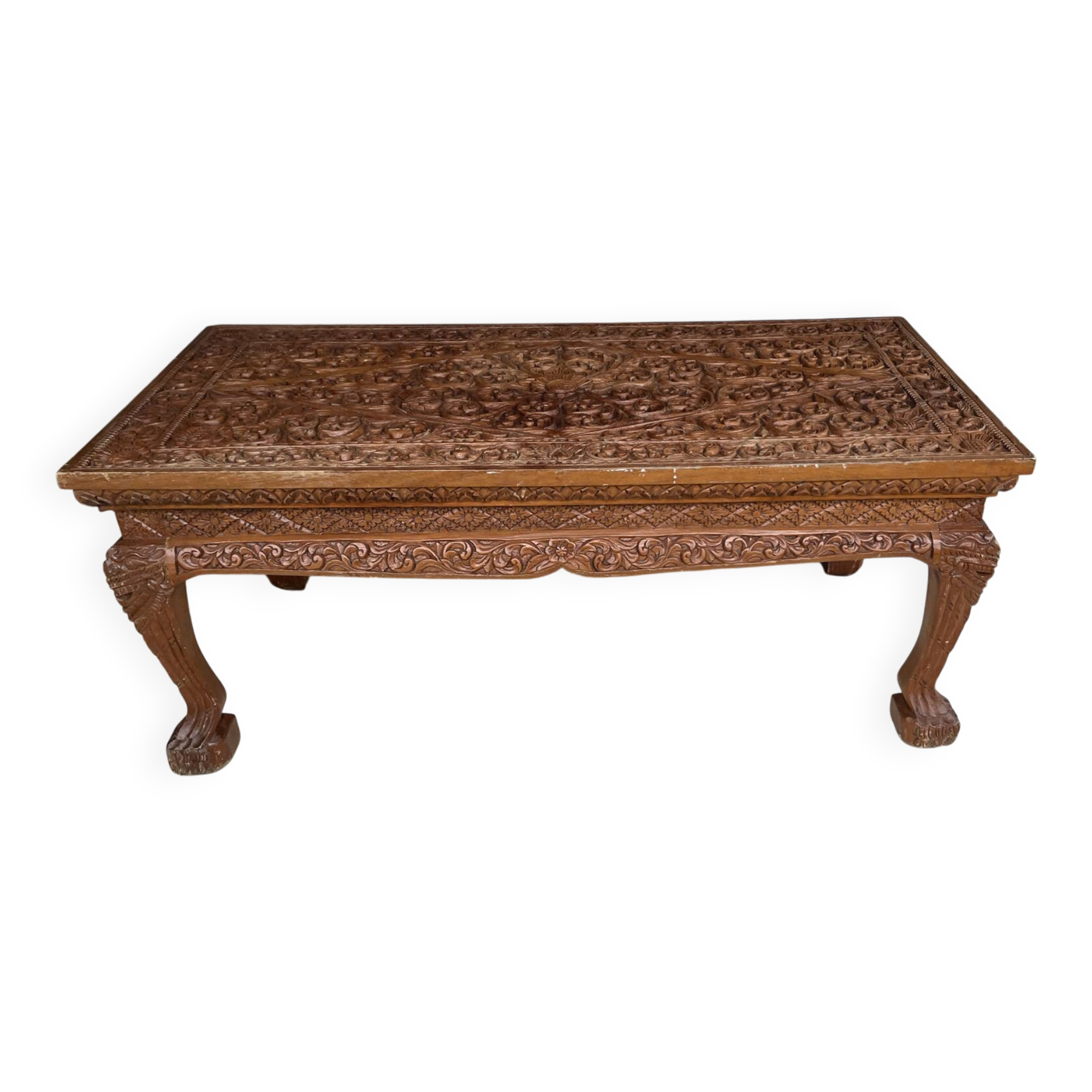 Table basse bois massif fait à la main