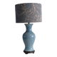 Lampe de table vintage en céramique avec abat-jour sur mesure.