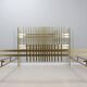 Vintage golden brass bed frigerio 1970s