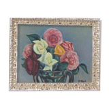 Table signed floral composition Hybac