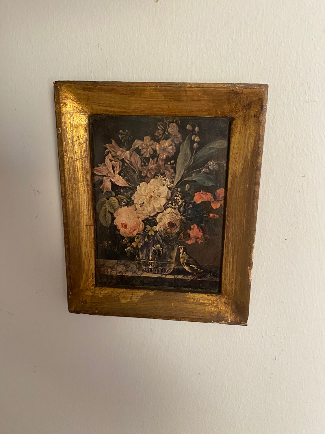 Woodcut of a bouquet of flowers